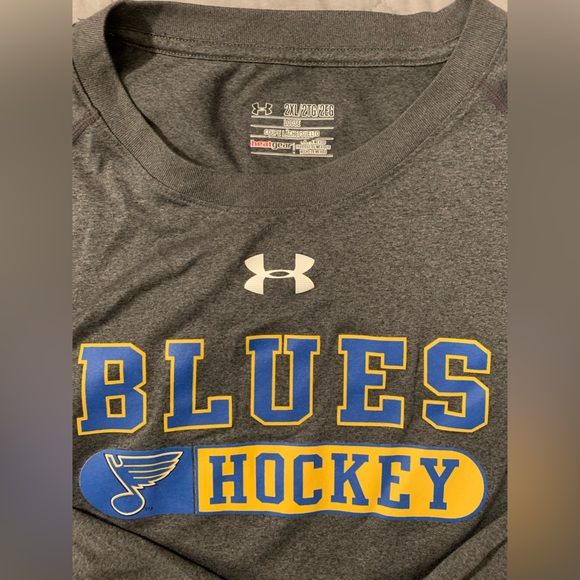 Under Armour 2X long sleeve ST LOUIS BLUES shirt - Picture 2 of 2